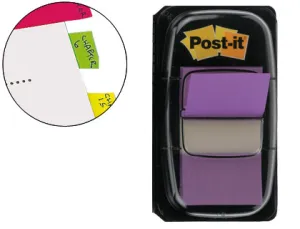 Post It Dispensador Banderitas Violeta