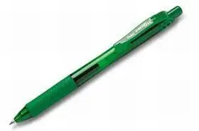 Boligrafo Energel Retractil con Punta de Bola Verde