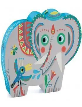 Puzzle Silueta Haathe Elefante -24 Pzas. - Djeco