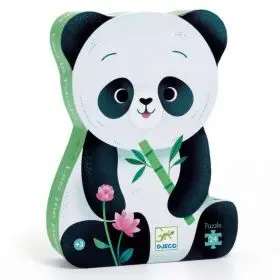 Puzzle Silueta Leo el Panda - 24 Piezas - Djeco