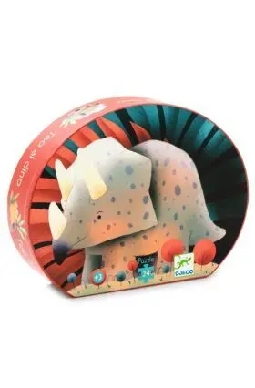 Puzzle Silueta Teo el Dinosaurio Djeco