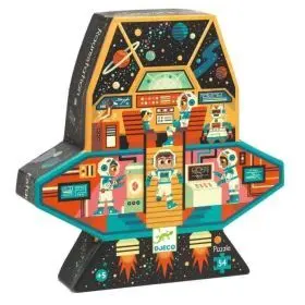 Puzzle Silueta Estación Espacial Djeco