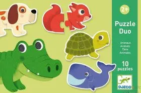 Educativos Puzzle Duo Animales Djeco