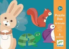 Puzzle Dúo Articulo Animales Djeco