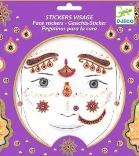 Pegatinas para la Cara Princesa India (Min. 2 u. )