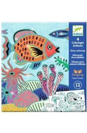 Colorea Sorpresas Pintar Bajo el Mar Djeco