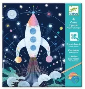 Cuadros para Rascar Misión Cosmos (Mín. Djeco