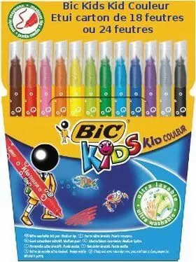 12 Rotuladores Kids Colour Borrable