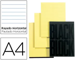 Black Block A4 Amarillo Hori