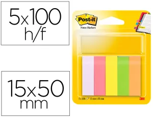 Post It Mini Notas 15X50 5 Colores