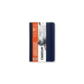 Cuad T. dura 14X21,6 92H Canson Graduate Sketch Fino 90G Azul Oscuro