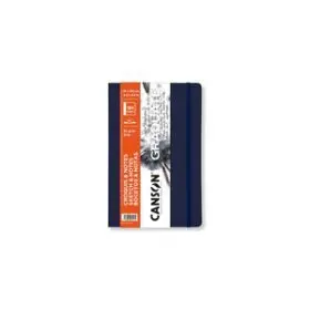 Cuad T. blanda 14X21,6 92H Canson Graduate Sketch Fino 90G Azul Oscuro