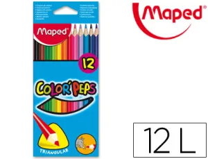 Estuche Carton 12 Lapices Colores