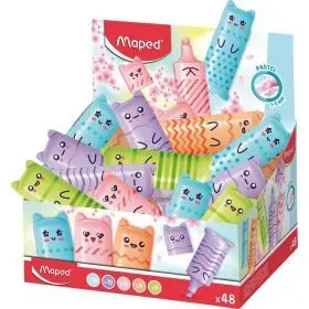 Marcador Fluo Mini Pastel Display X48