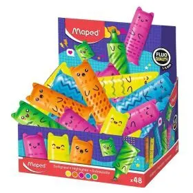 Subrayadores Mini Fluo Kawai X48 Disp Eu