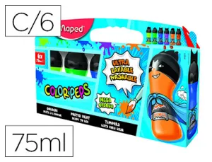 Tempera 6*75 Ml Colores Secundarios