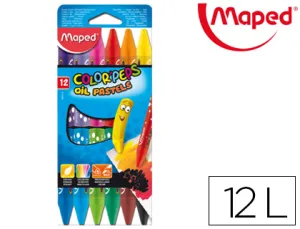 12 Pasteles Al Oleo Color Peps