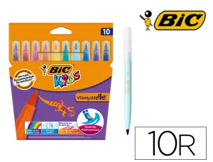 10 Rotuladores Acuarela Pincel Bic Kids