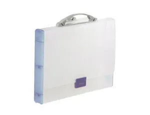 Maletin Plastico Traslucido Azul