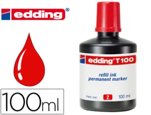 Tinta T100 Roja Edding
