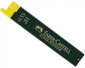Blister 10 Minas 0,3 2H Faber Castell Tubo