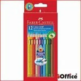 12 Pinturas Triangulares Acuarelable Grip Faber Castell