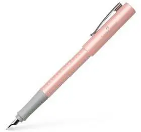 Pluma Grip Pearl Edition. M. Rosa. Faber Castell