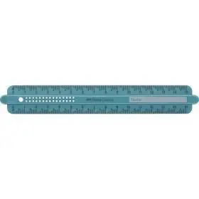 Regla Sparkle 15Cm Verde Océano