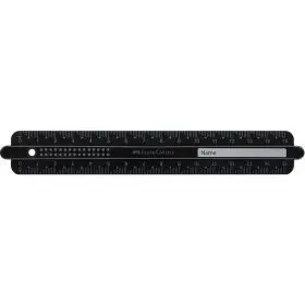 Regla Dots 15Cm Negra