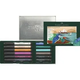 Estuche Metal con 12 Rotuladores Pitt Artist Pen City Sydney