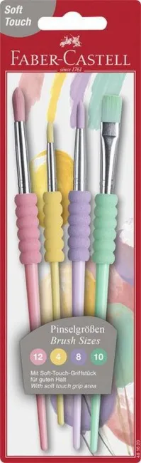 Blister con 4 Pinceles Suaves.