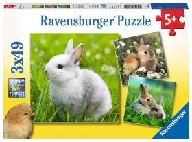 Puzzle 3X49 Conejitos Lindos