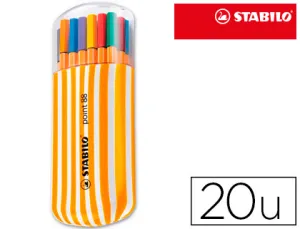 20 Rotuladores Stabilo Point 88 Zebrui