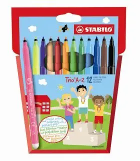 12 Rotuladores Fibra Stabilo Trio