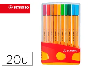 20 Rotuladores Stabilo 88 Colorparade