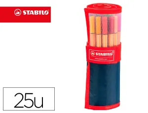25 Rotuladores Stabilo 88 Rollerset en Rollo