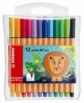 12 Rotuladores Stabilo Point 88 Mini