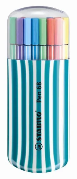 20 Rotuladores Stabilo Pen 68 Zebrui Turquesa
