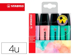 Boss Pastel Pack 4 Stabilo