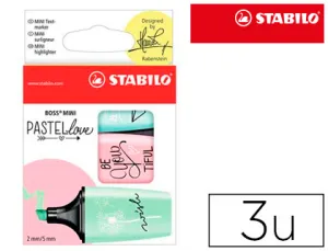 Pack 3 Boss Mini Pastel Love Stabilo