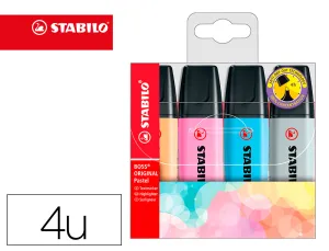 (4) Estuche Stabilo Boss Pastel