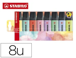 (8) Estuche Stabilo Boss Pastel
