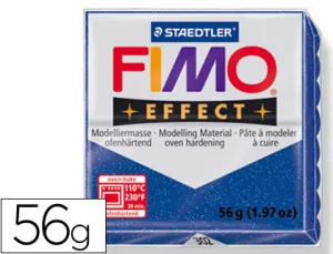 Pasta Modelar Fimo Azul Brillo