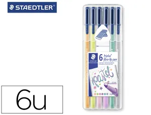 Pack 6 Rotuladores 1Mm Pastel Staedtler