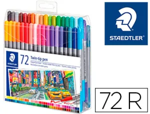 Rotulador 2 Puntas 72 Pcs Caja