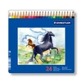 24 Pinturas Caja Metal Animales