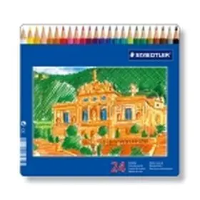 24 Pinturas Caja Metal Castillos