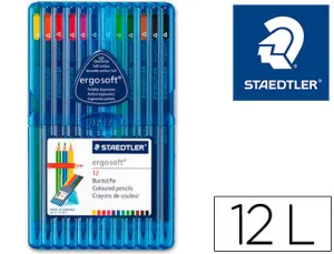12 Pinturas Ergosoft Normal Estuche Plastico