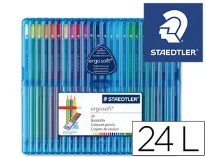 24 Pinturas Ergosoft Normal Estuche Plastico