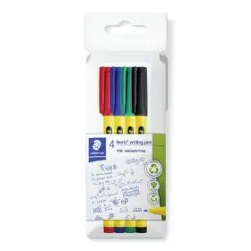 Rotuladores Noris® Writing Pen 307 Estuche de Cartón con 4 Fineliners, Colores S